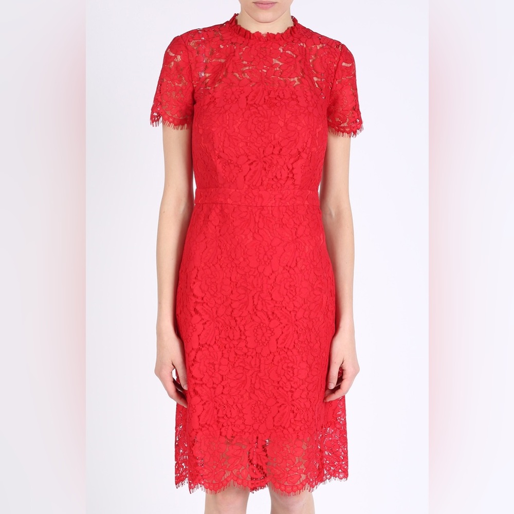 Diane von Furstenberg Alma Dress in Red Desire size 6